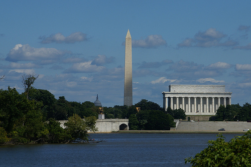 Washington Monument and Lincoln Memorial